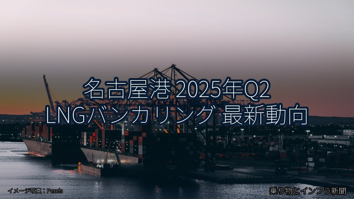 名古屋港 2025年Q2 LNGバンカリング 最新動向（乗り物とインフラ新聞）