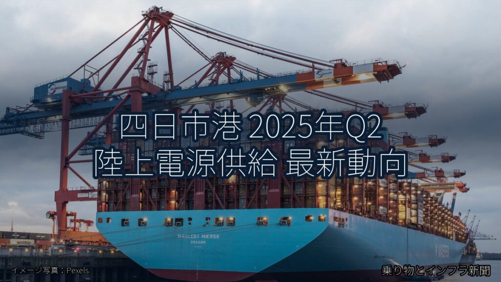 四日市港 2025年Q2 陸上電源供給 最新動向（乗り物とインフラ新聞）