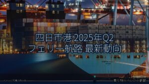 四日市港 2025年Q2 フェリー航路 最新動向（乗り物とインフラ新聞）