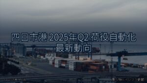 四日市港 2025年Q2 荷役自動化 最新動向（乗り物とインフラ新聞）