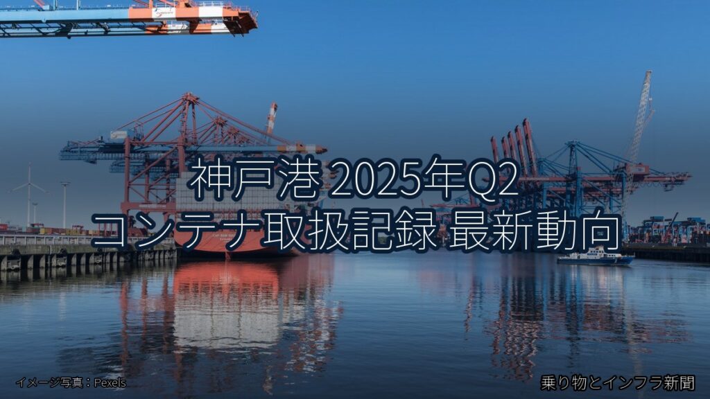 神戸港 2025年Q2 コンテナ取扱記録 最新動向（乗り物とインフラ新聞）