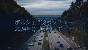 ポルシェ 718ボクスター 2024年Q1 発表 レポート（乗り物とインフラ新聞）