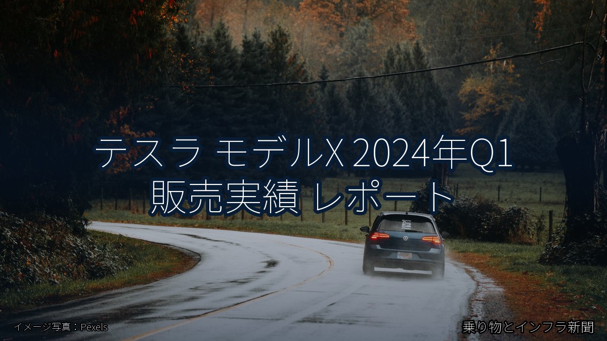 テスラ モデルX 2024年Q1 販売実績 レポート(乗り物とインフラ新聞)