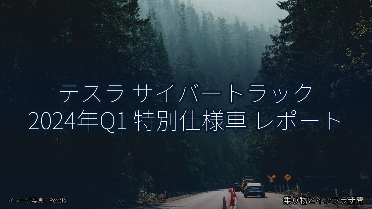 テスラ サイバートラック 2024年Q1 特別仕様車 レポート(乗り物とインフラ新聞)