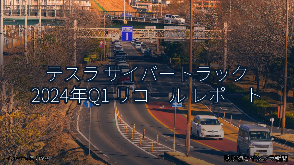 テスラ サイバートラック 2024年Q1 リコール レポート（乗り物とインフラ新聞）