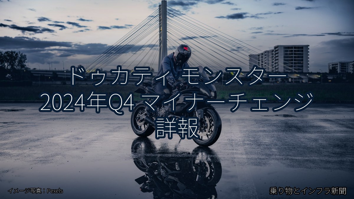 ドゥカティ モンスター 2024年Q4 マイナーチェンジ 詳報（乗り物とインフラ新聞）