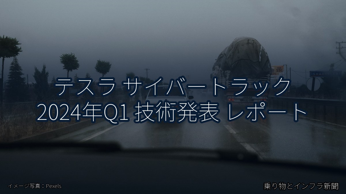 テスラ サイバートラック 2024年Q1 技術発表 レポート（乗り物とインフラ新聞）