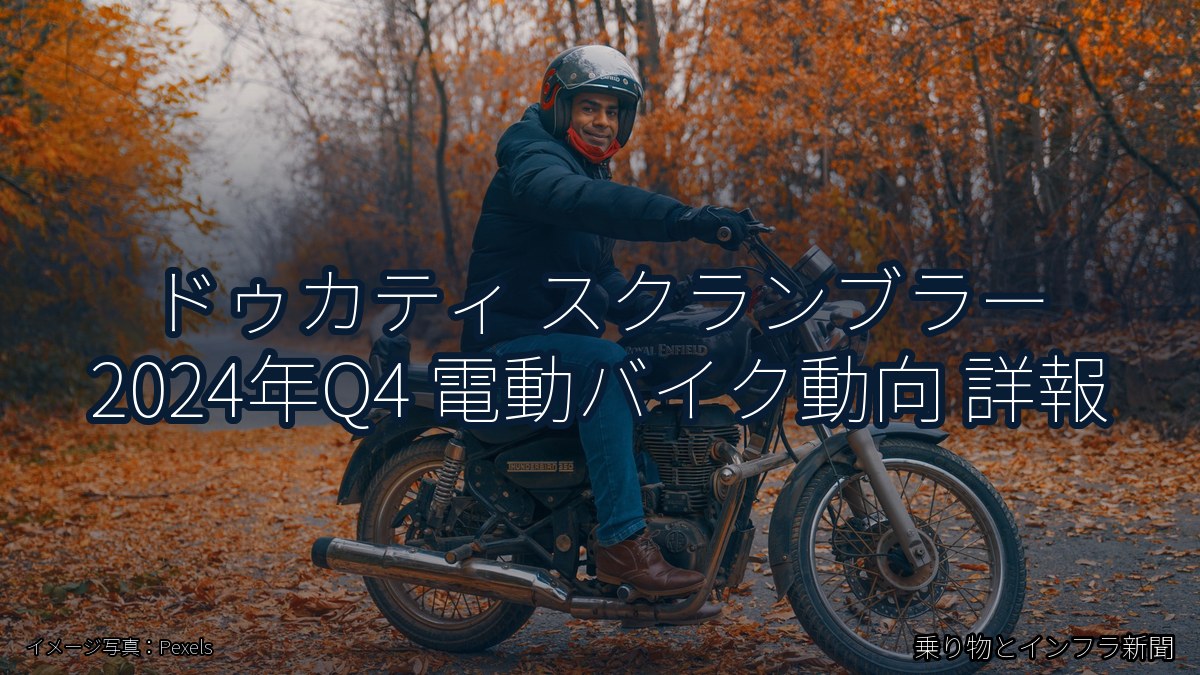 ドゥカティ スクランブラー 2024年Q4 電動バイク動向 詳報(乗り物とインフラ新聞)