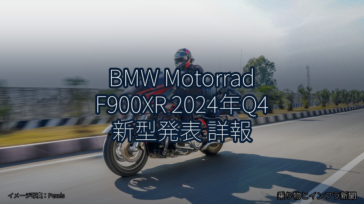 BMW Motorrad F900XR 2024年Q4 新型発表 詳報（乗り物とインフラ新聞）