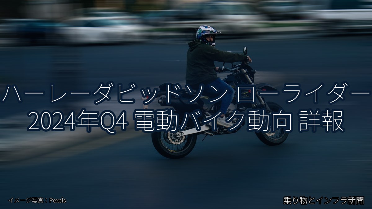 ハーレーダビッドソン ローライダー 2024年Q4 電動バイク動向 詳報（乗り物とインフラ新聞）