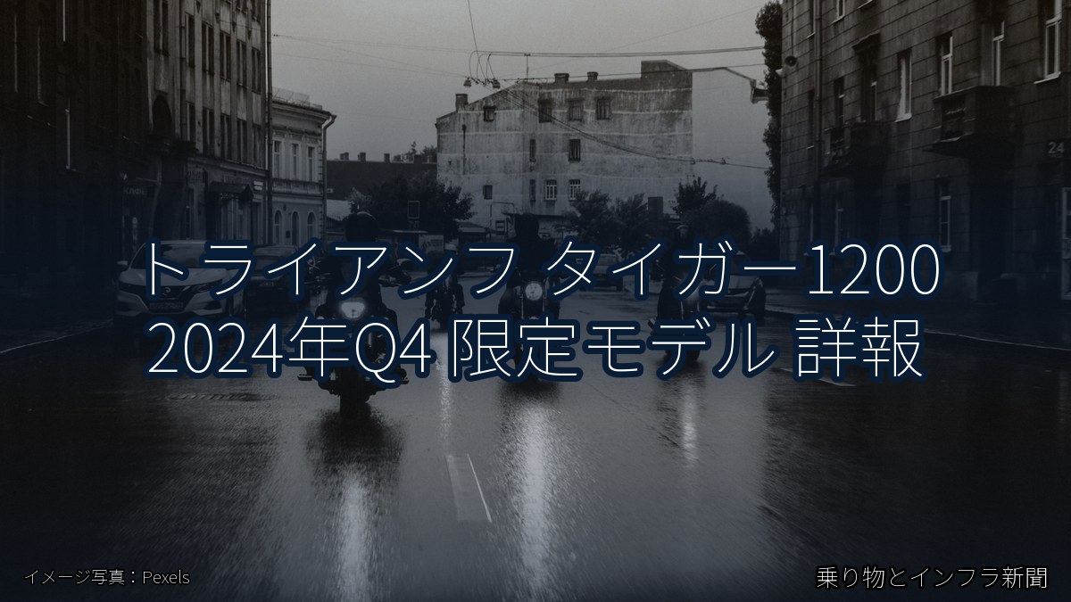 トライアンフ タイガー1200 2024年Q4 限定モデル 詳報（乗り物とインフラ新聞）