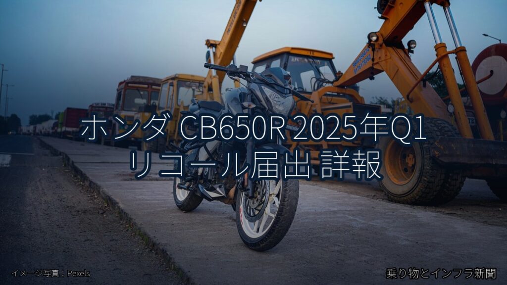 ホンダ CB650R 2025年Q1 リコール届出 詳報（乗り物とインフラ新聞）
