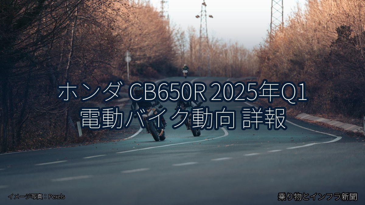 ホンダ CB650R 2025年Q1 電動バイク動向 詳報（乗り物とインフラ新聞）