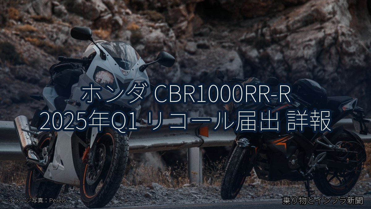 ホンダ CBR1000RR-R 2025年Q1 リコール届出 詳報（乗り物とインフラ新聞）