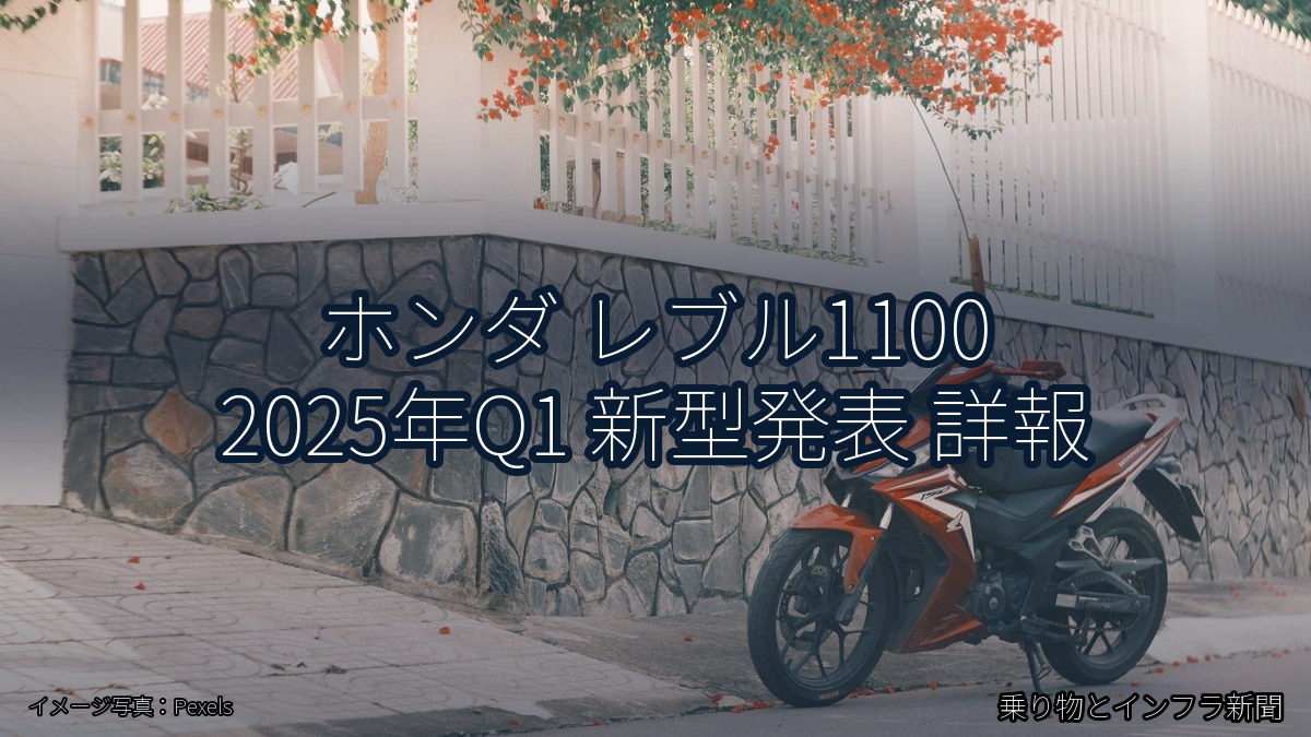 ホンダ レブル1100 2025年Q1 新型発表 詳報（乗り物とインフラ新聞）