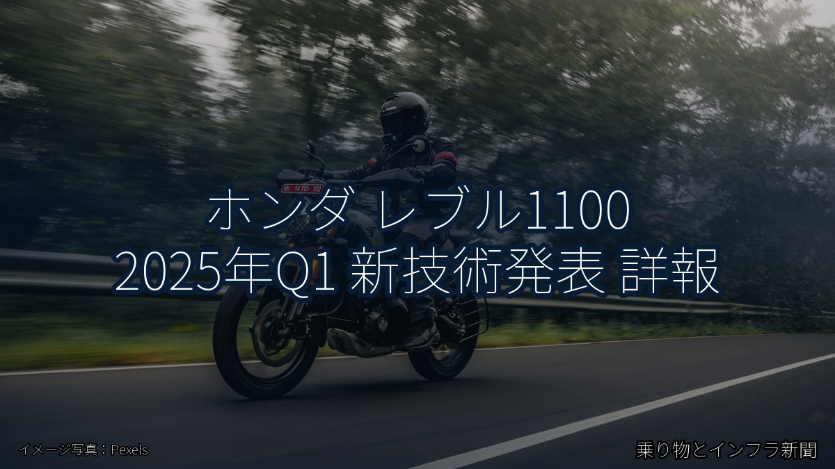 ホンダ レブル1100 2025年Q1 新技術発表 詳報（乗り物とインフラ新聞）