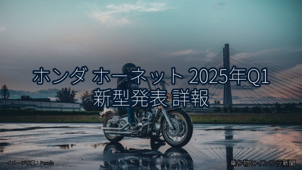 ホンダ ホーネット 2025年Q1 新型発表 詳報（乗り物とインフラ新聞）