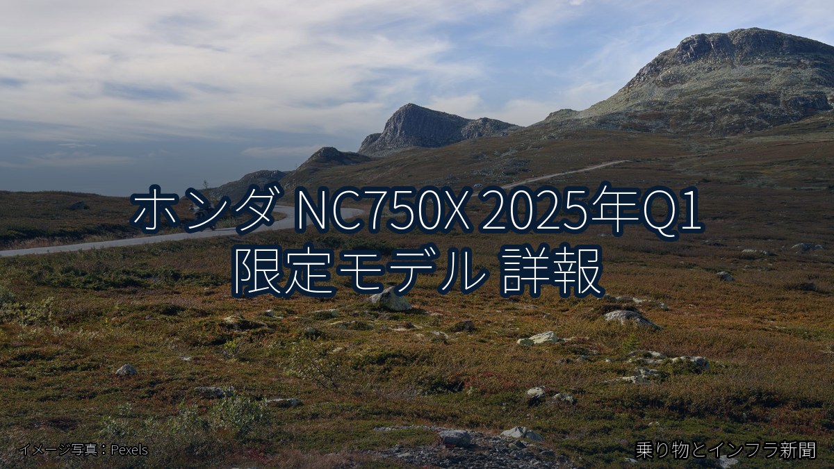 ホンダ NC750X 2025年Q1 限定モデル 詳報（乗り物とインフラ新聞）
