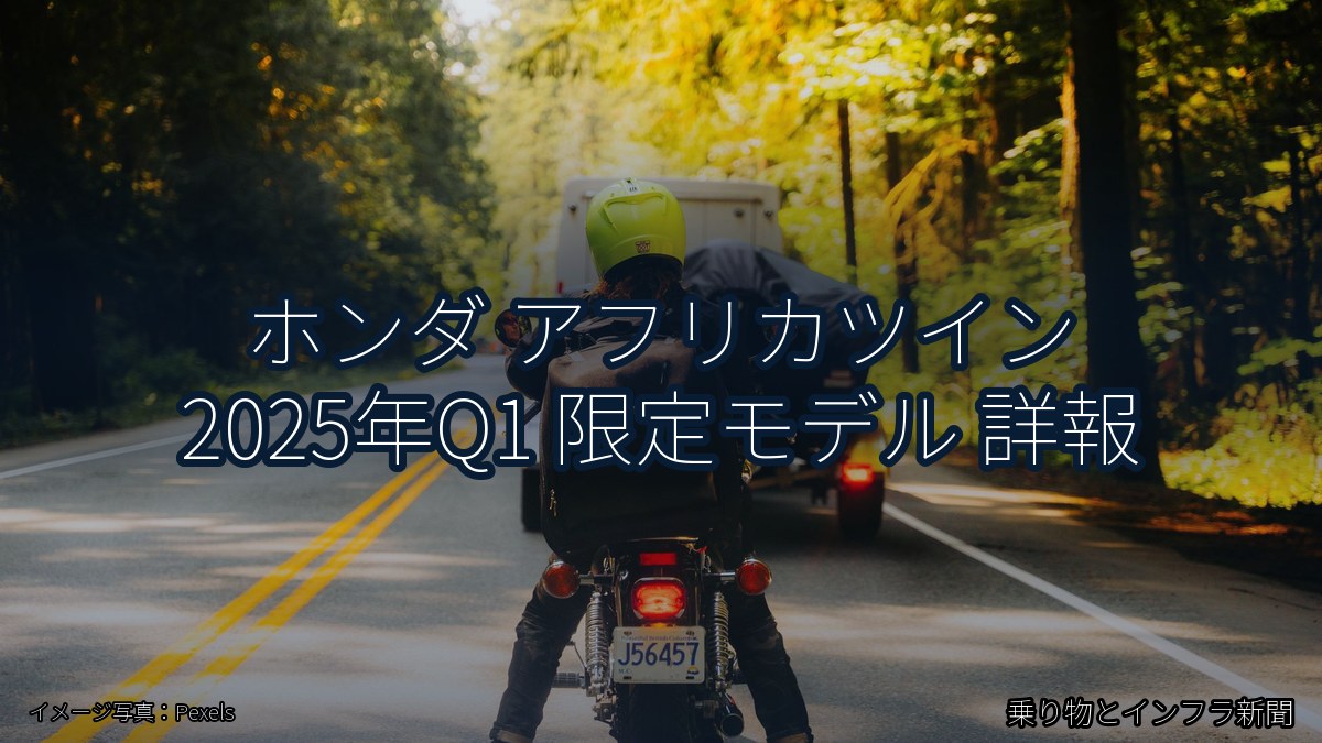 ホンダ アフリカツイン 2025年Q1 限定モデル 詳報（乗り物とインフラ新聞）
