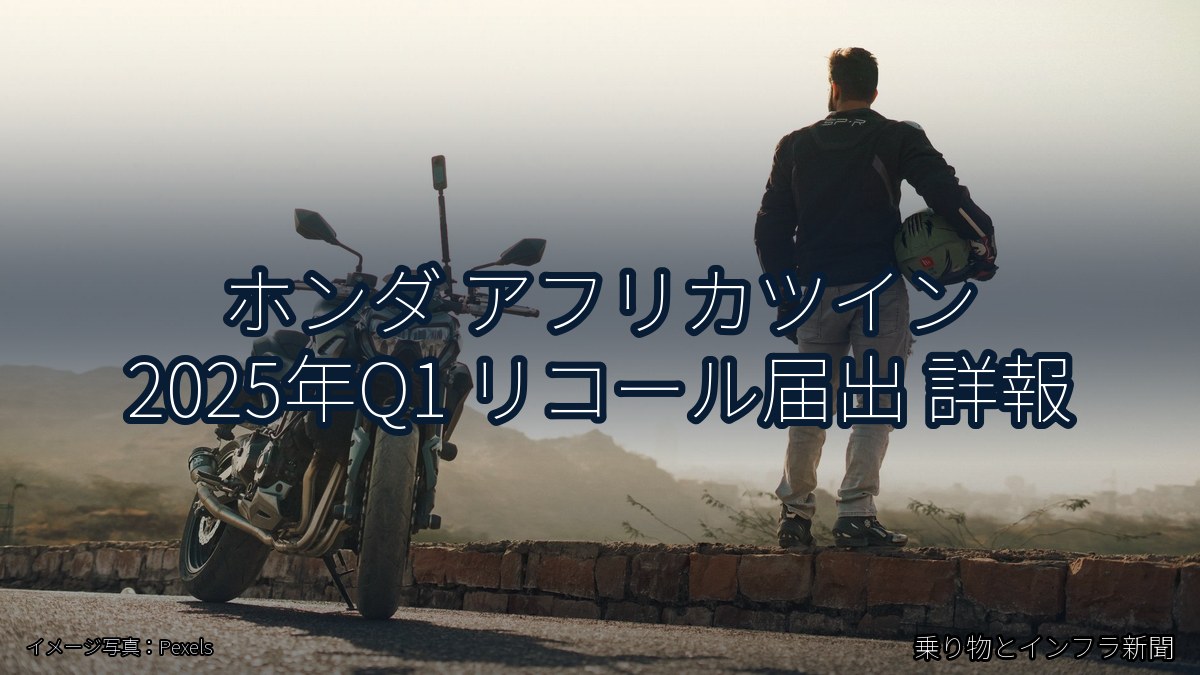 ホンダ アフリカツイン 2025年Q1 リコール届出 詳報(乗り物とインフラ新聞)
