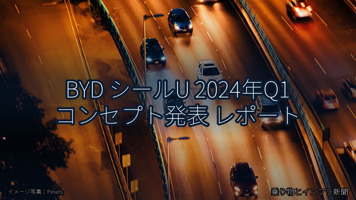 BYD シールU 2024年Q1 コンセプト発表 レポート（乗り物とインフラ新聞）