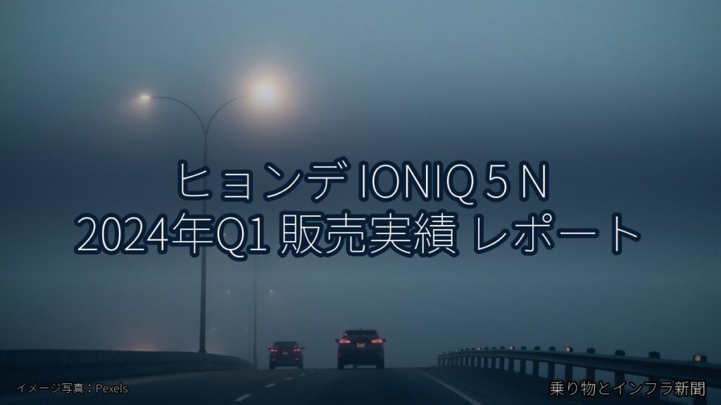 ヒョンデ IONIQ 5 N 2024年Q1 販売実績 レポート（乗り物とインフラ新聞）