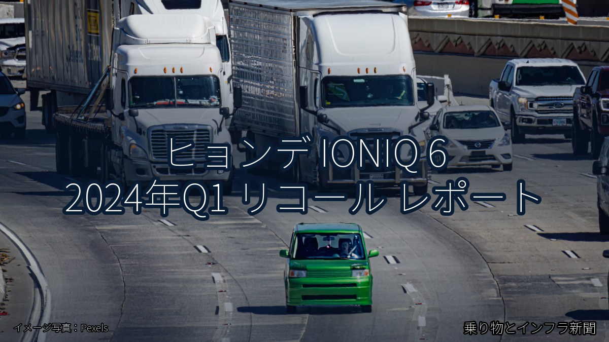 ヒョンデ IONIQ 6 2024年Q1 リコール レポート（乗り物とインフラ新聞）