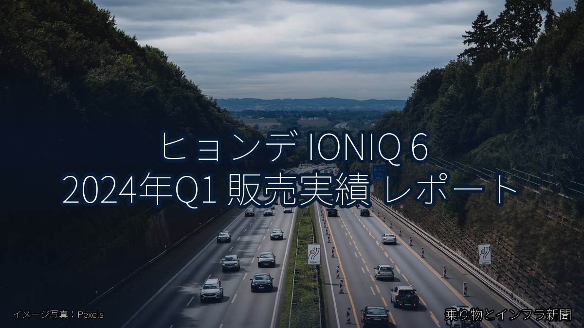 ヒョンデ IONIQ 6 2024年Q1 販売実績 レポート（乗り物とインフラ新聞）