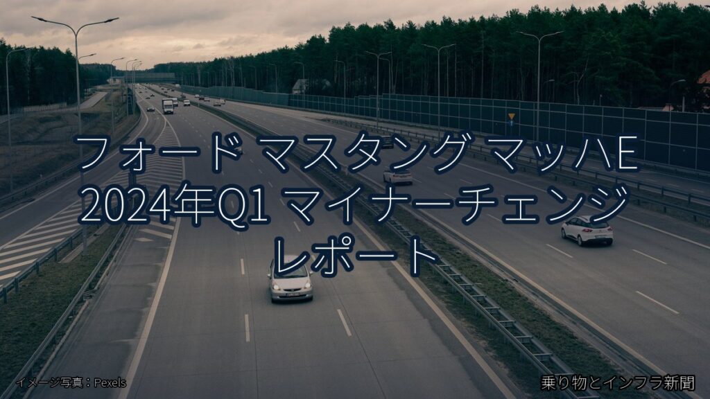フォード マスタング マッハE 2024年Q1 マイナーチェンジ レポート（乗り物とインフラ新聞）