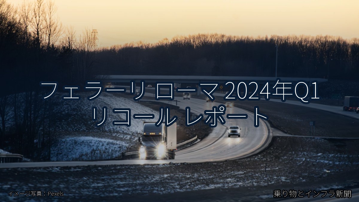 フェラーリ ローマ 2024年Q1 リコール レポート(乗り物とインフラ新聞)