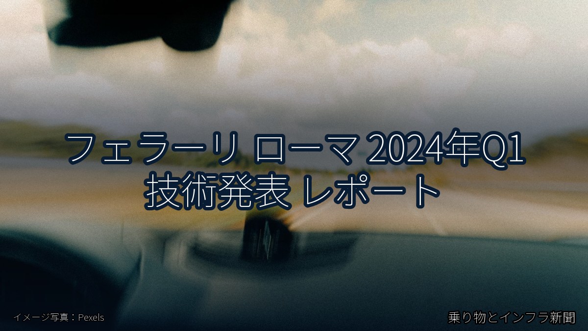 フェラーリ ローマ 2024年Q1 技術発表 レポート（乗り物とインフラ新聞）
