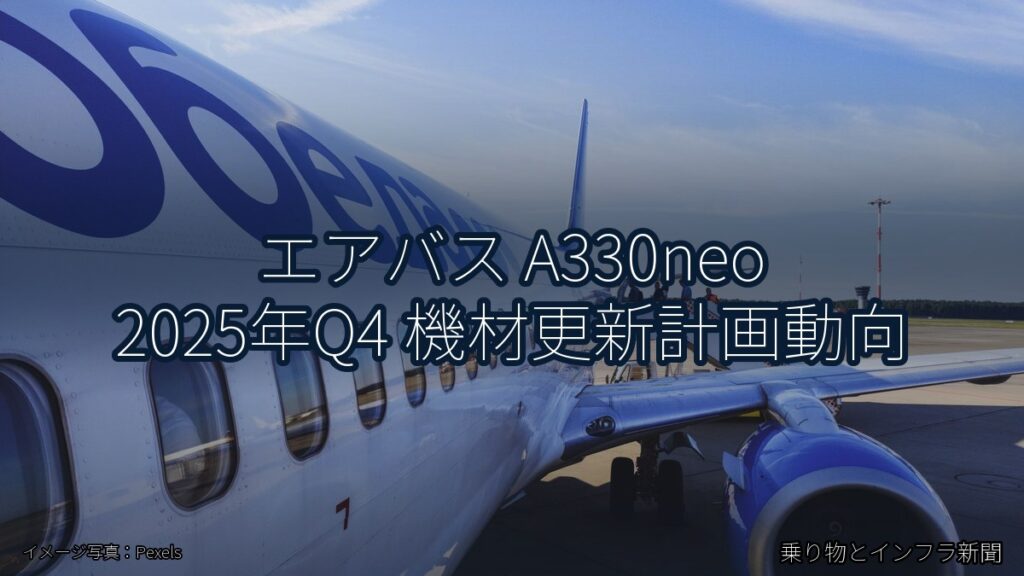 エアバス A330neo 2025年Q4 機材更新計画動向（乗り物とインフラ新聞）