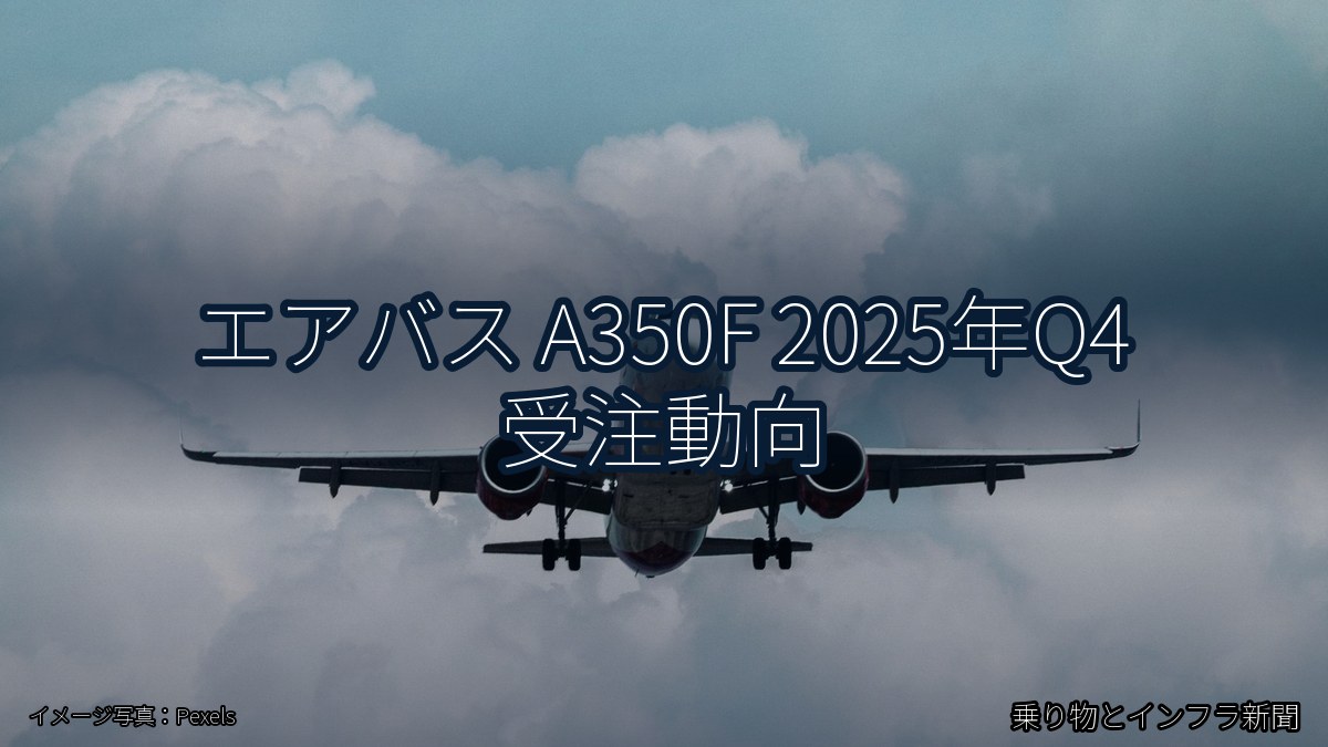 エアバス A350F 2025年Q4 受注動向(乗り物とインフラ新聞)
