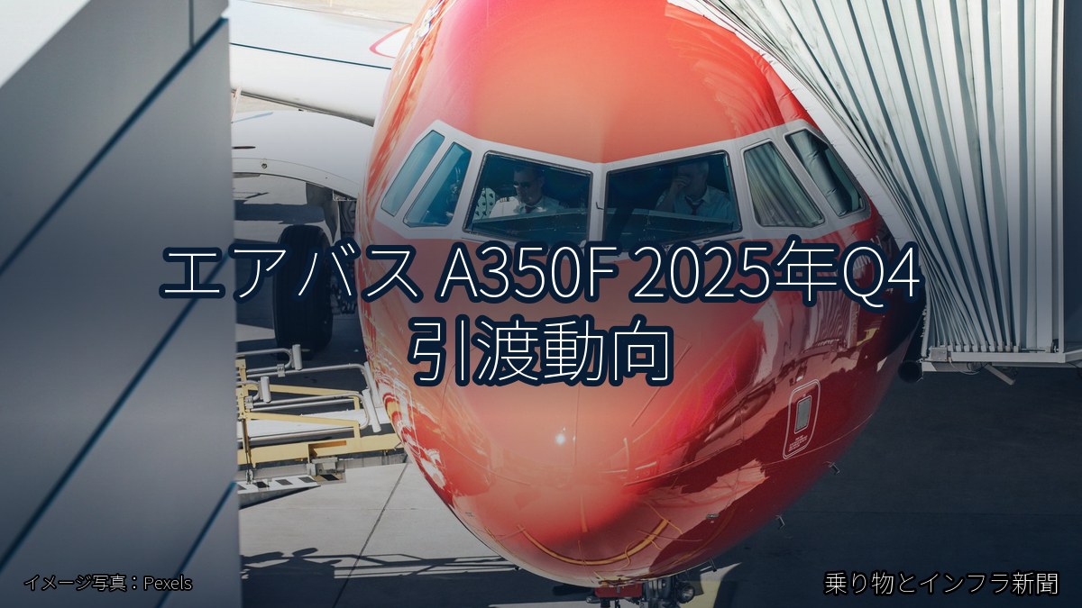 エアバス A350F 2025年Q4 引渡動向(乗り物とインフラ新聞)