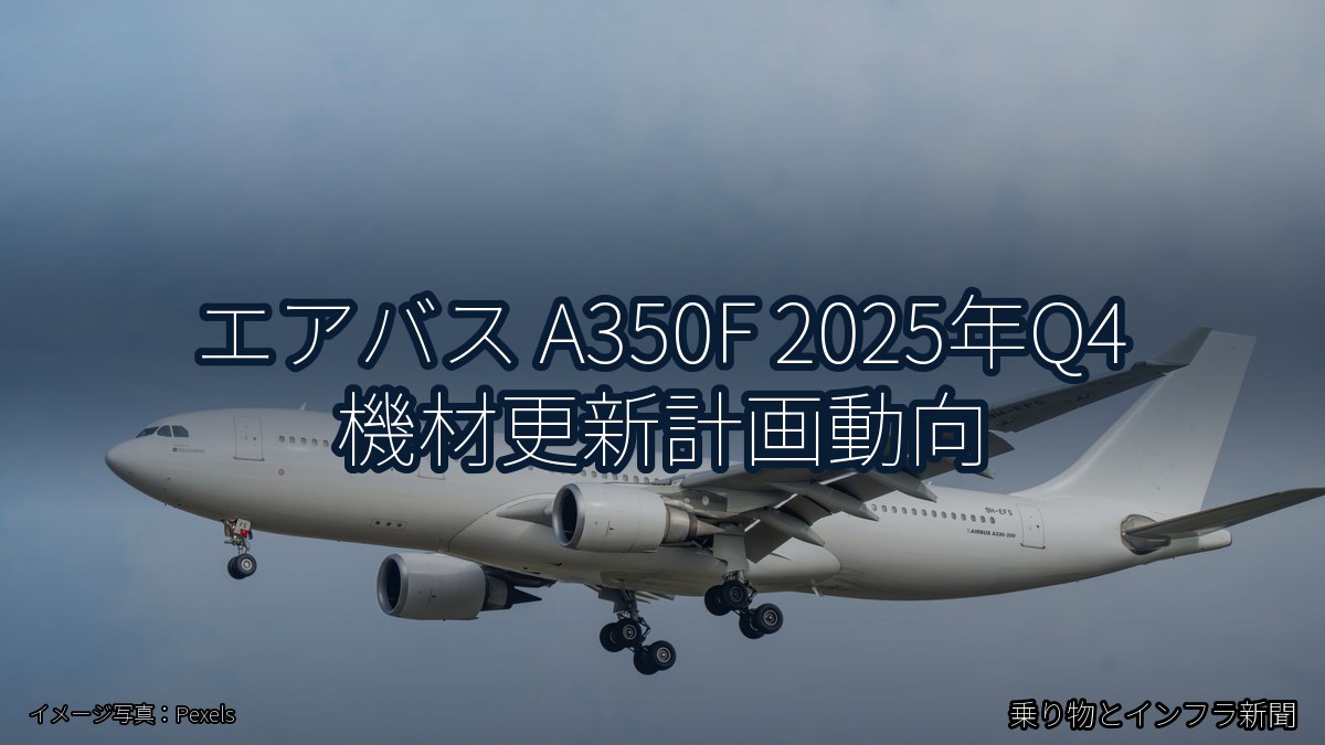 エアバス A350F 2025年Q4 機材更新計画動向（乗り物とインフラ新聞）