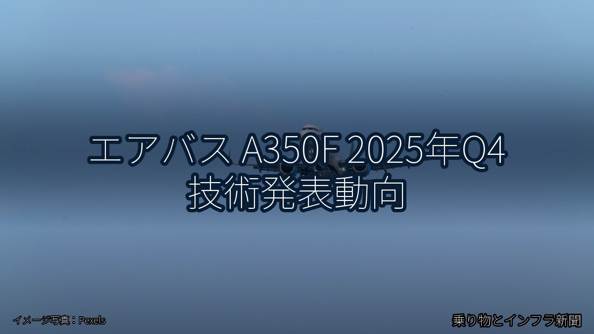 エアバス A350F 2025年Q4 技術発表動向(乗り物とインフラ新聞)