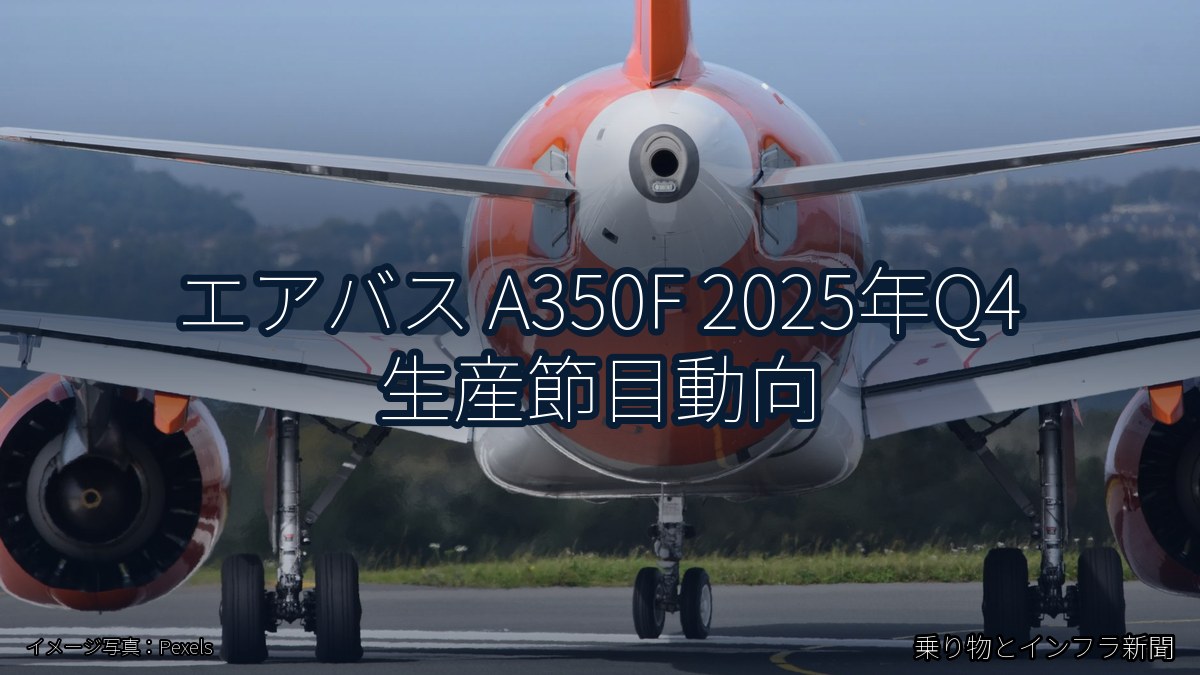 エアバス A350F 2025年Q4 生産節目動向(乗り物とインフラ新聞)