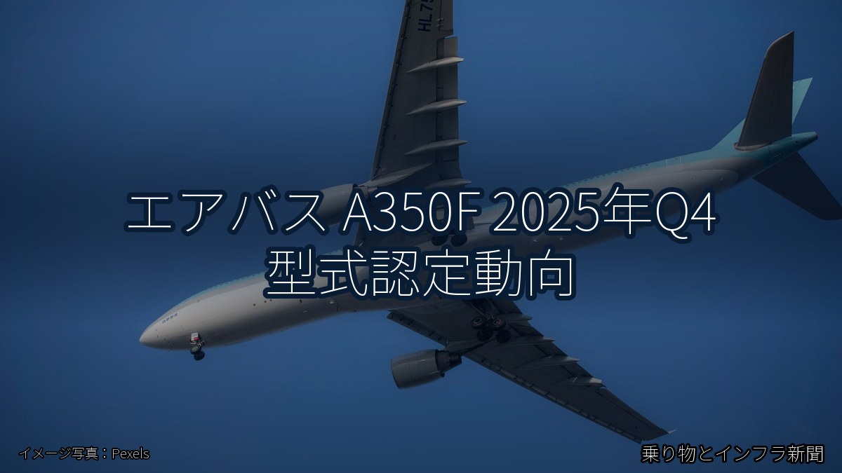 エアバス A350F 2025年Q4 型式認定動向(乗り物とインフラ新聞)