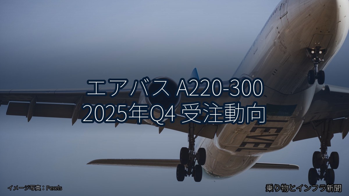 エアバス A220-300 2025年Q4 受注動向（乗り物とインフラ新聞）