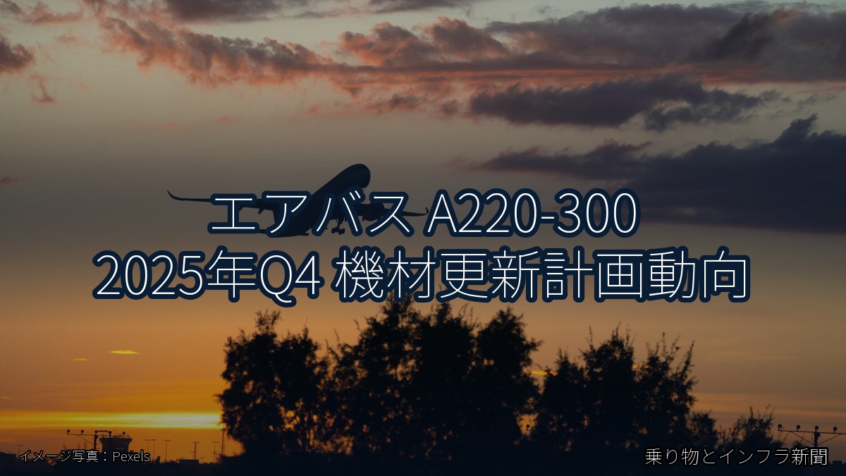 エアバス A220-300 2025年Q4 機材更新計画動向(乗り物とインフラ新聞)