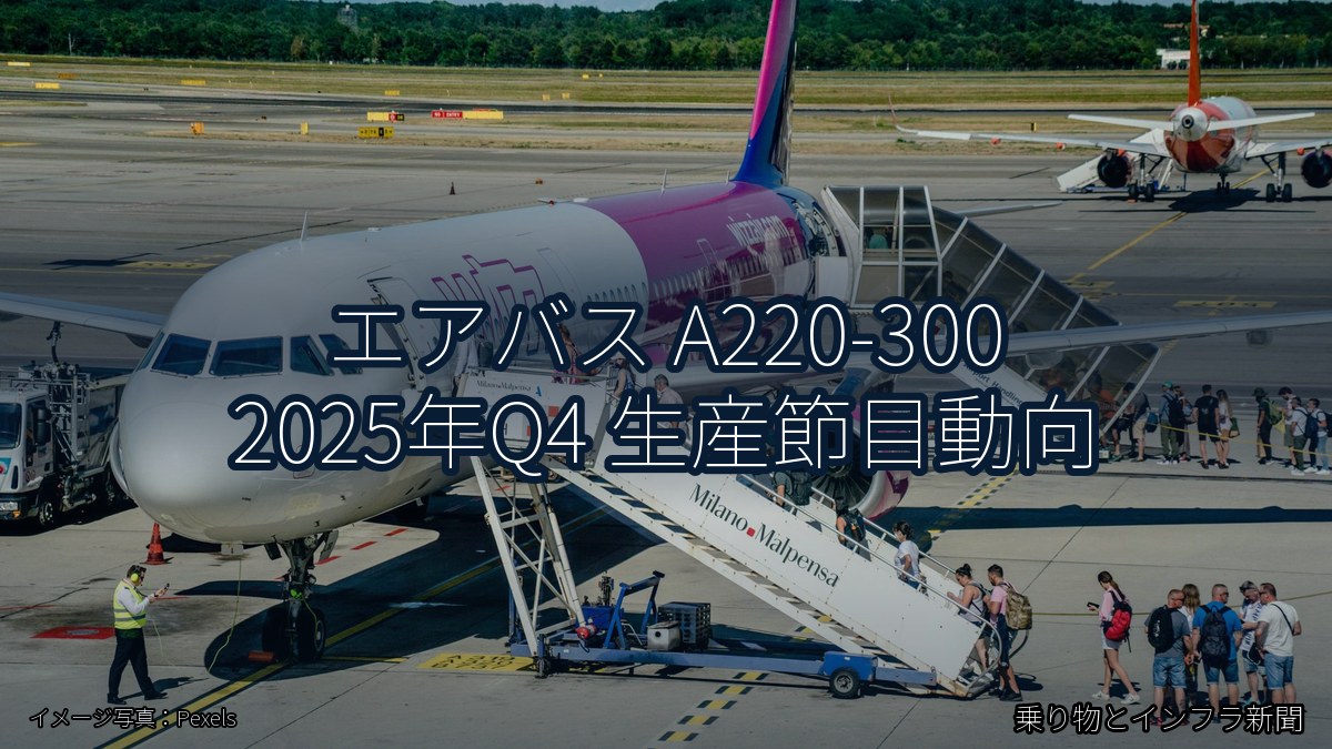 エアバス A220-300 2025年Q4 生産節目動向(乗り物とインフラ新聞)