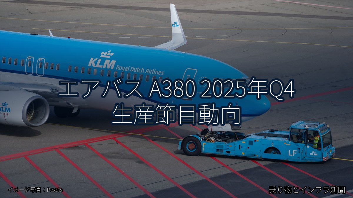 エアバス A380 2025年Q4 生産節目動向（乗り物とインフラ新聞）