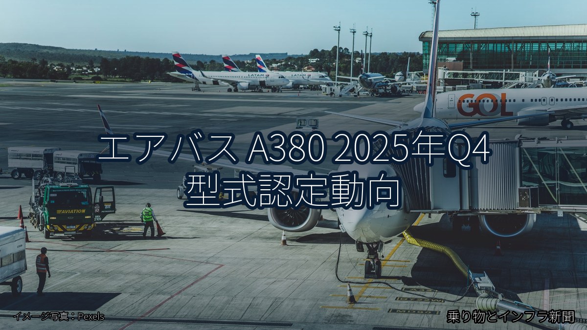 エアバス A380 2025年Q4 型式認定動向（乗り物とインフラ新聞）