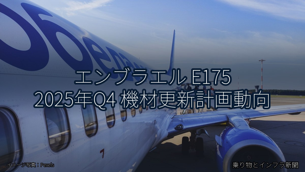 エンブラエル E175 2025年Q4 機材更新計画動向(乗り物とインフラ新聞)
