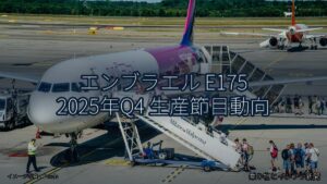 エンブラエル E175 2025年Q4 生産節目動向（乗り物とインフラ新聞）
