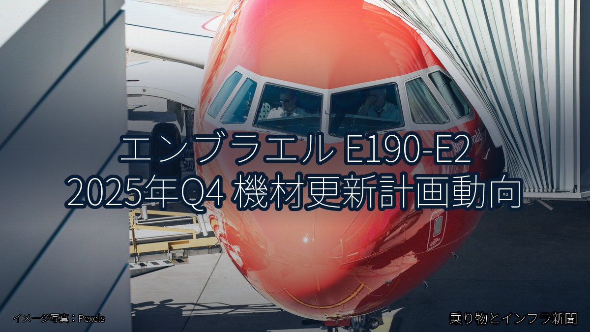 エンブラエル E190-E2 2025年Q4 機材更新計画動向（乗り物とインフラ新聞）