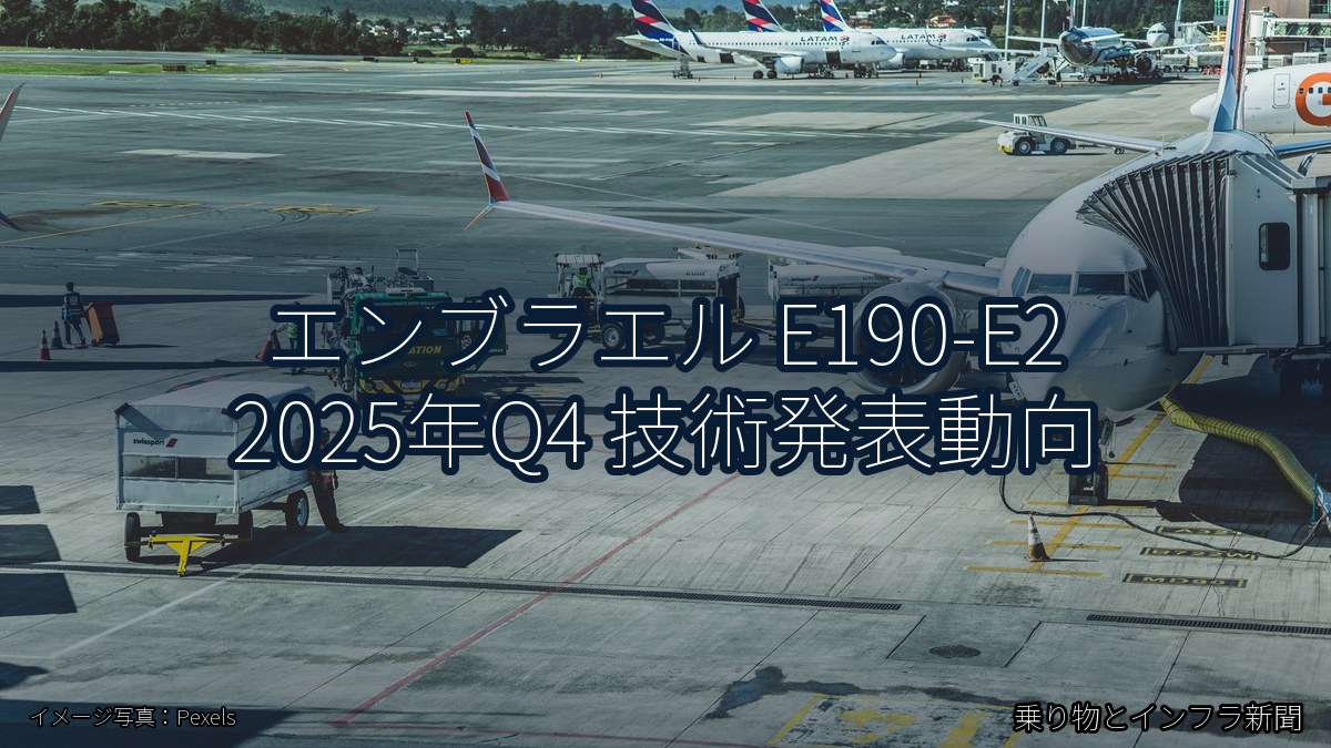 エンブラエル E190-E2 2025年Q4 技術発表動向(乗り物とインフラ新聞)