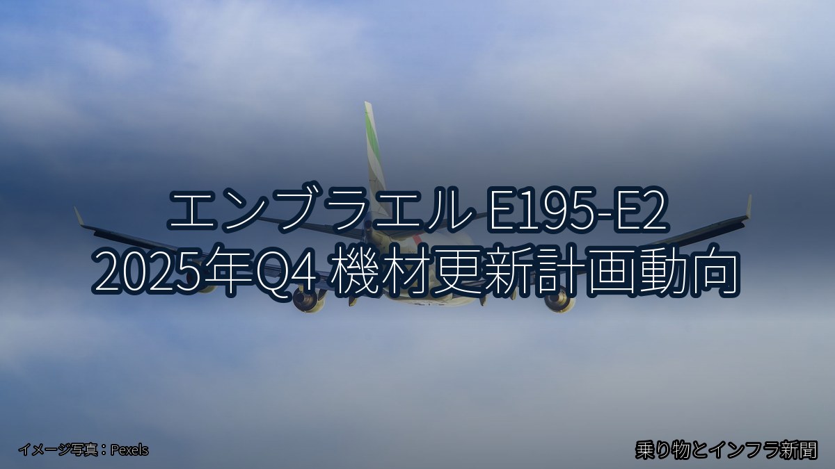 エンブラエル E195-E2 2025年Q4 機材更新計画動向（乗り物とインフラ新聞）