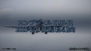 エンブラエル E195-E2 2025年Q4 技術発表動向（乗り物とインフラ新聞）