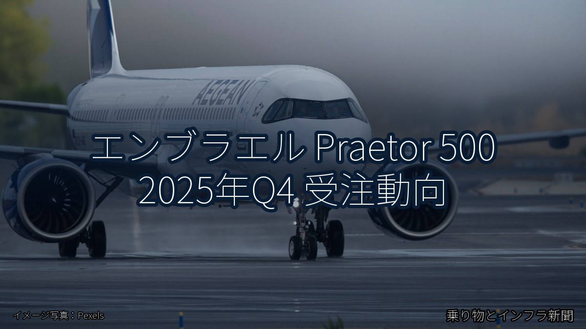 エンブラエル Praetor 500 2025年Q4 受注動向（乗り物とインフラ新聞）